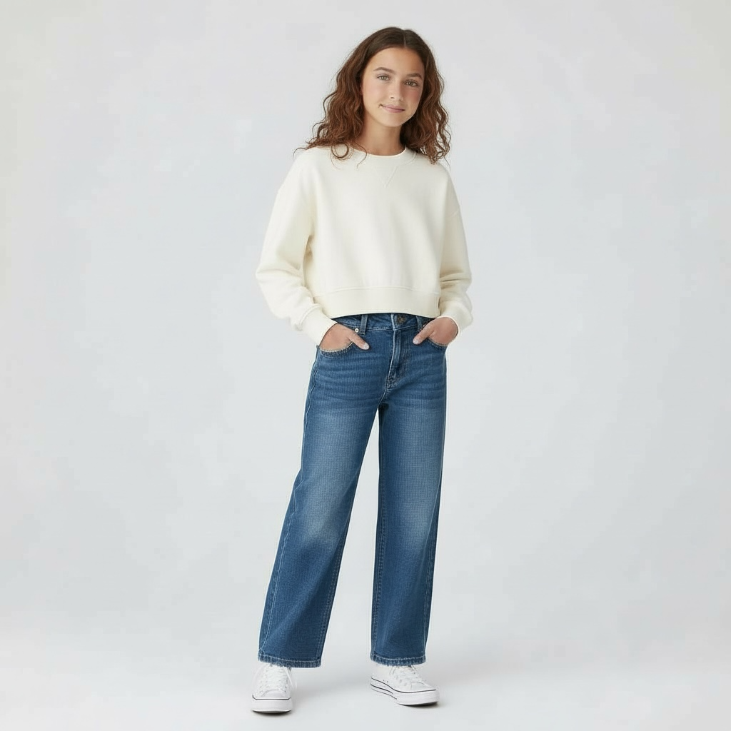 Girls Classic Crewneck Sweatshirt