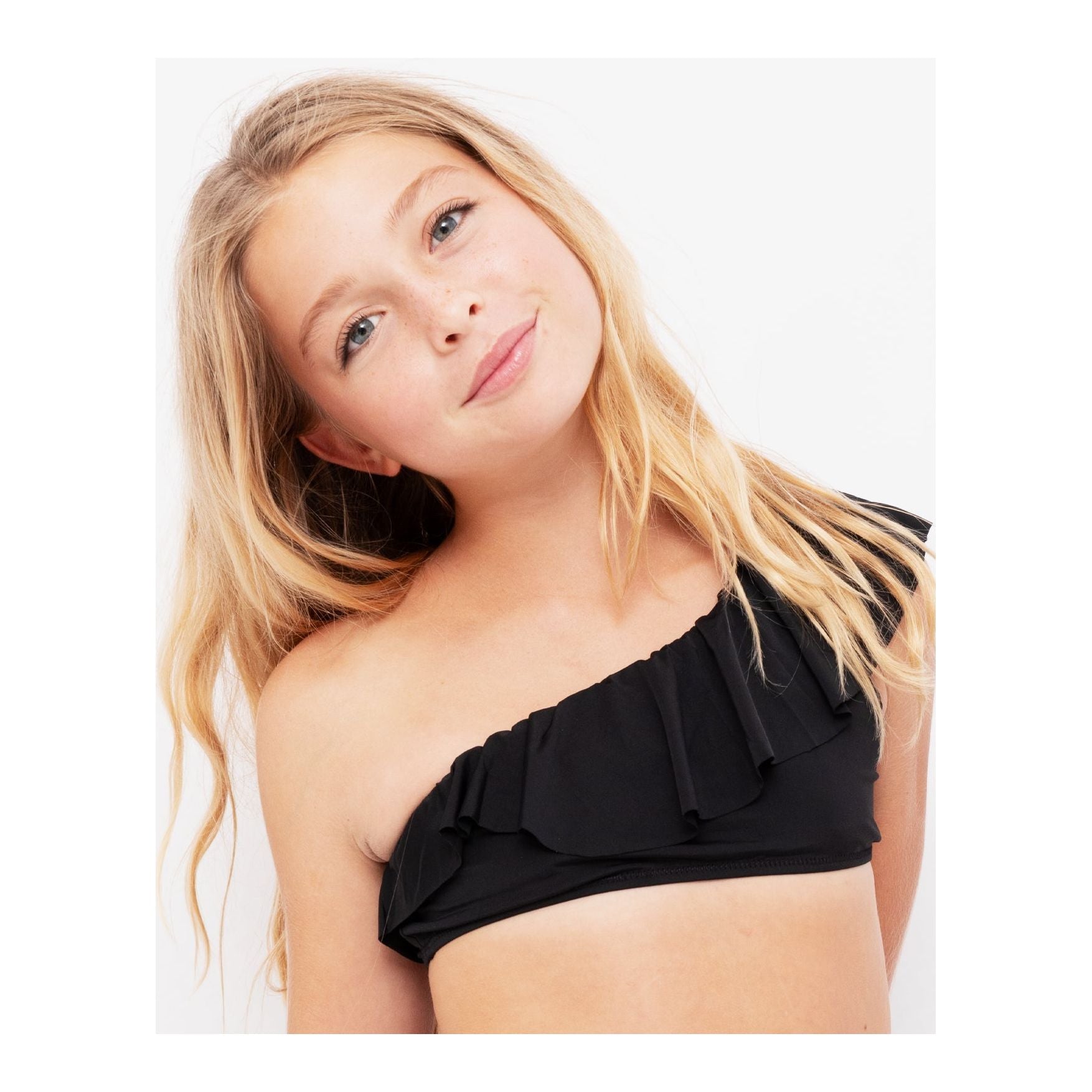 Black One Shoulder Bikini