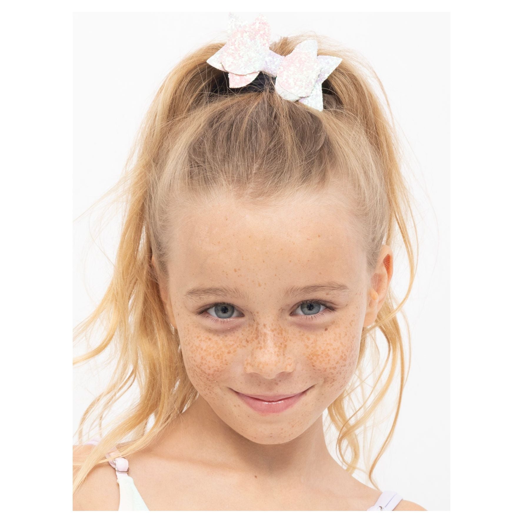 Hair Bow Clip in Unicorn Colors